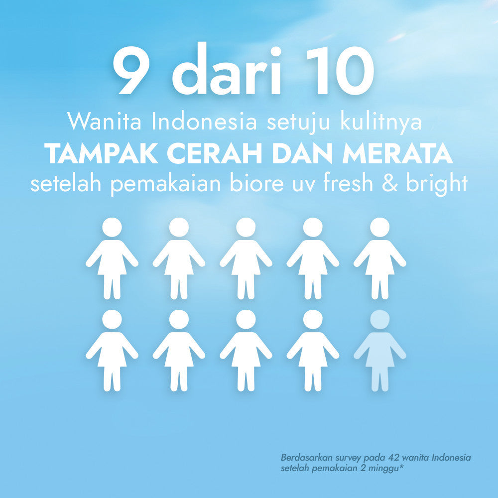 Biore UV Fresh & Bright Skincare Sunscreen 30GR Tinted Cover 30GR SPF 50 PA+++