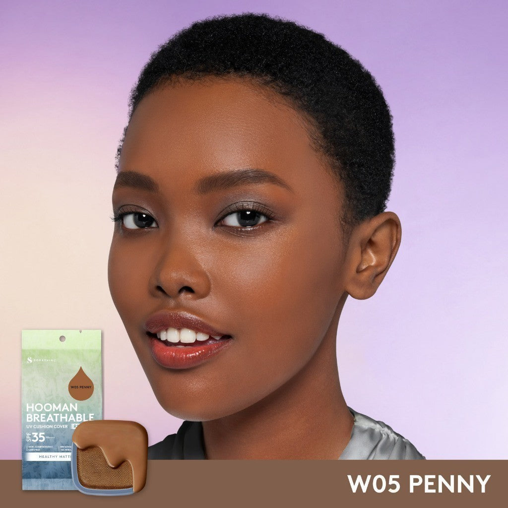 SOMETHINC HOOMAN Breathable Cushion Cover SPF 35 PA++++ - Cushion Dengan Skin Matte Finish Anti Greasy, Anti Cakey, Dan Anti Cracking | Mampu Menyamarkan Pori, Meratakan Warna Kulit, Ringan Digunakan Di Wajah, Memproteksi Kulit Dari Sinar Matahari