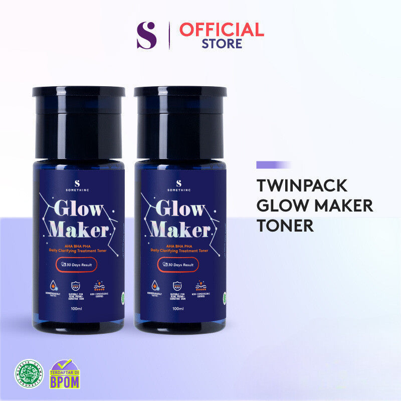 SOMETHINC GLOW MAKER AHA BHA PHA Clarifying Treatment Toner - Toner Eksfoliasi Mengangkat Sel Kulit Mati