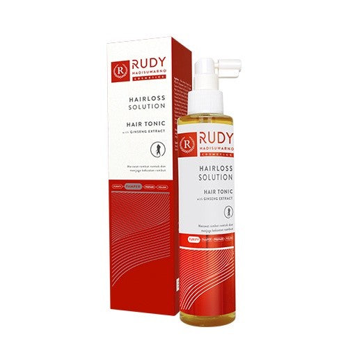 Rudy Hadisuwarno Cosmetics Hairlos Solution Tonic 100ml Tonic Rambut Mengurangi Rambut Rontok