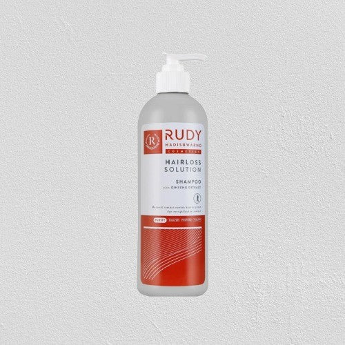 Rudy Hadisuwarno Cosmetics Hairlos Solution Shampoo 450ml Pembersih Rambut Mengurangi Kebotakan Rambut