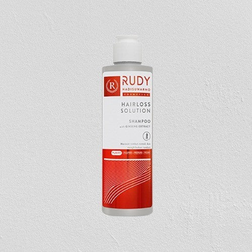 Rudy Hadisuwarno Cosmetics Hairlos Solution Shampoo 200ml Pembersih Rambut Mengurangi Kebotakan Rambut
