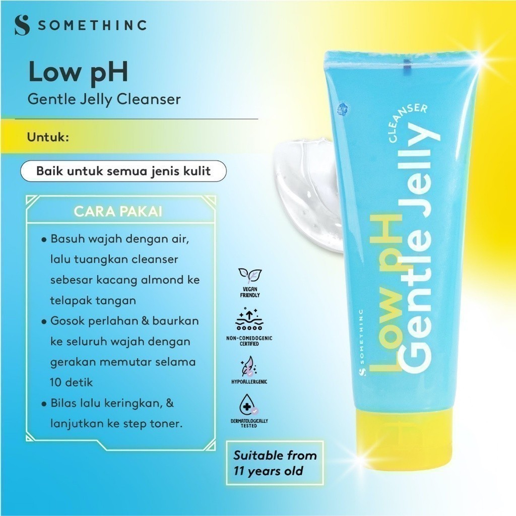 [BUNDLE HEMAT] SOMETHINC Basic Skincare Kit - (Low pH Gentle Jelly Cleanser & Ceramic Skin Saviour Moisturizer Gel)