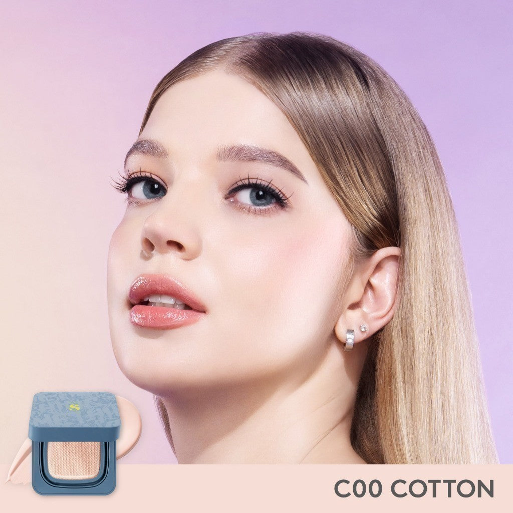 SOMETHINC HOOMAN Breathable Cushion Cover SPF 35 PA++++ - Cushion Dengan Skin Matte Finish Anti Greasy, Anti Cakey, Dan Anti Cracking | Mampu Menyamarkan Pori, Meratakan Warna Kulit, Ringan Digunakan Di Wajah, Memproteksi Kulit Dari Sinar Matahari