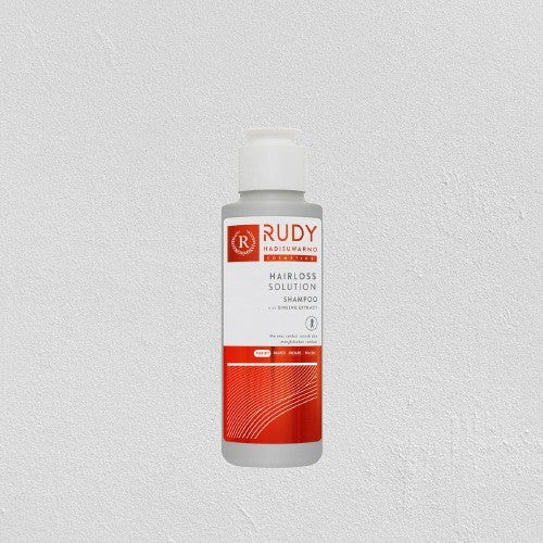 Rudy Hadisuwarno Cosmetics Hairlos Solution Shampoo 100ml Pembersih Rambut Mengurangi Kebotakan Rambut