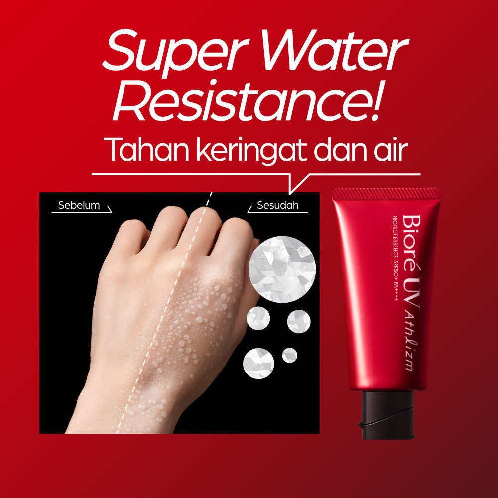 Biore UV Athlizm Skin Care Sunscreen Sun screen Tabir Surya Sunblock Cream SPF 50+ PA++++ 70Gr Tahan Air Keringat Gesekan Made in Japan