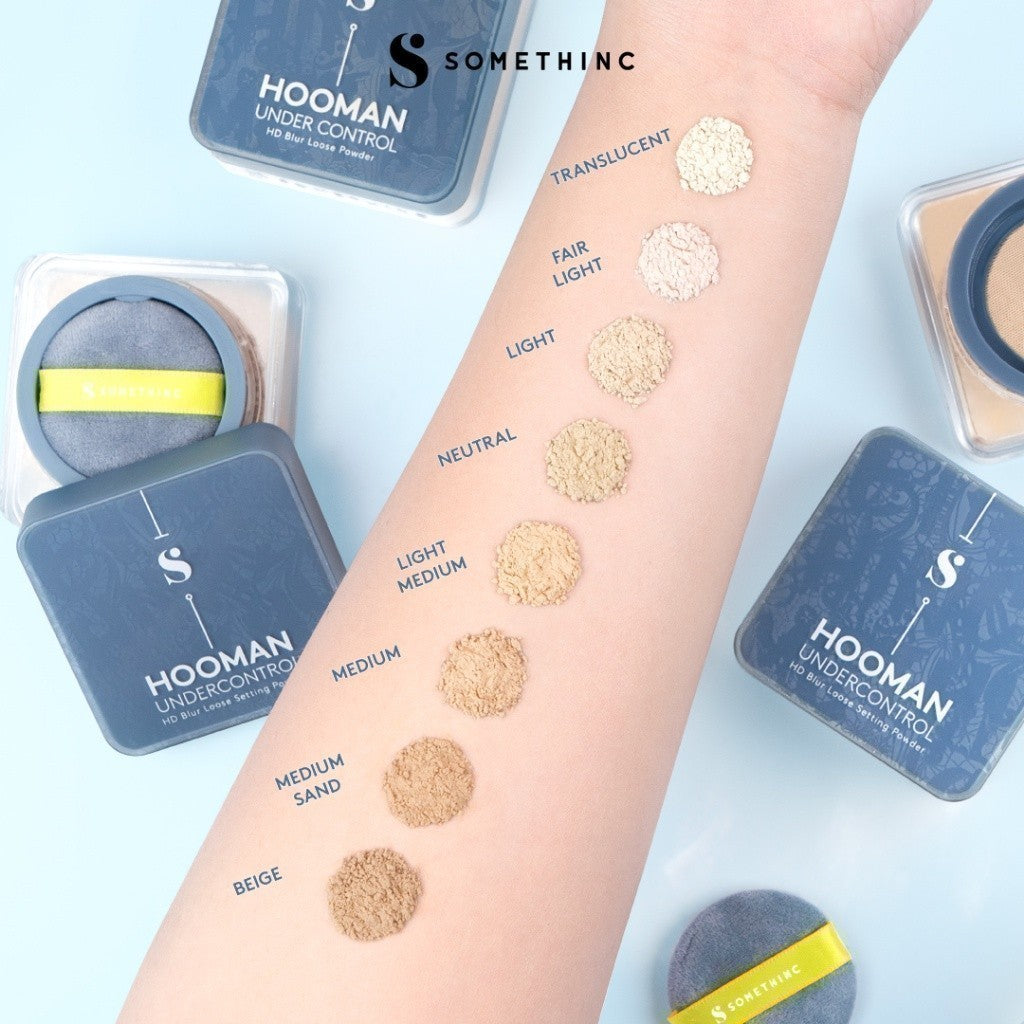 [BEST BUNDLE] SOMETHINC [2 PCS] Perfect Makeup Base Duo - Copy Paste Cushion + Hooman Under Control Loose Powder | Bedak Tabur Super Halus Untuk Menahan Minyak Hingga 16 Jam | Cushion Dengan Healthy Glow Finish, Ringan Di Wajah