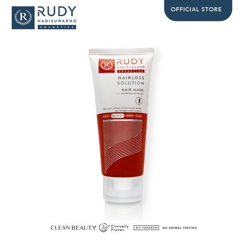 Rudy Hadisuwarno Cosmetics Hairlos Solution Hair Mask 200ml Masker Rambut Mengurangi Rambut Rontok