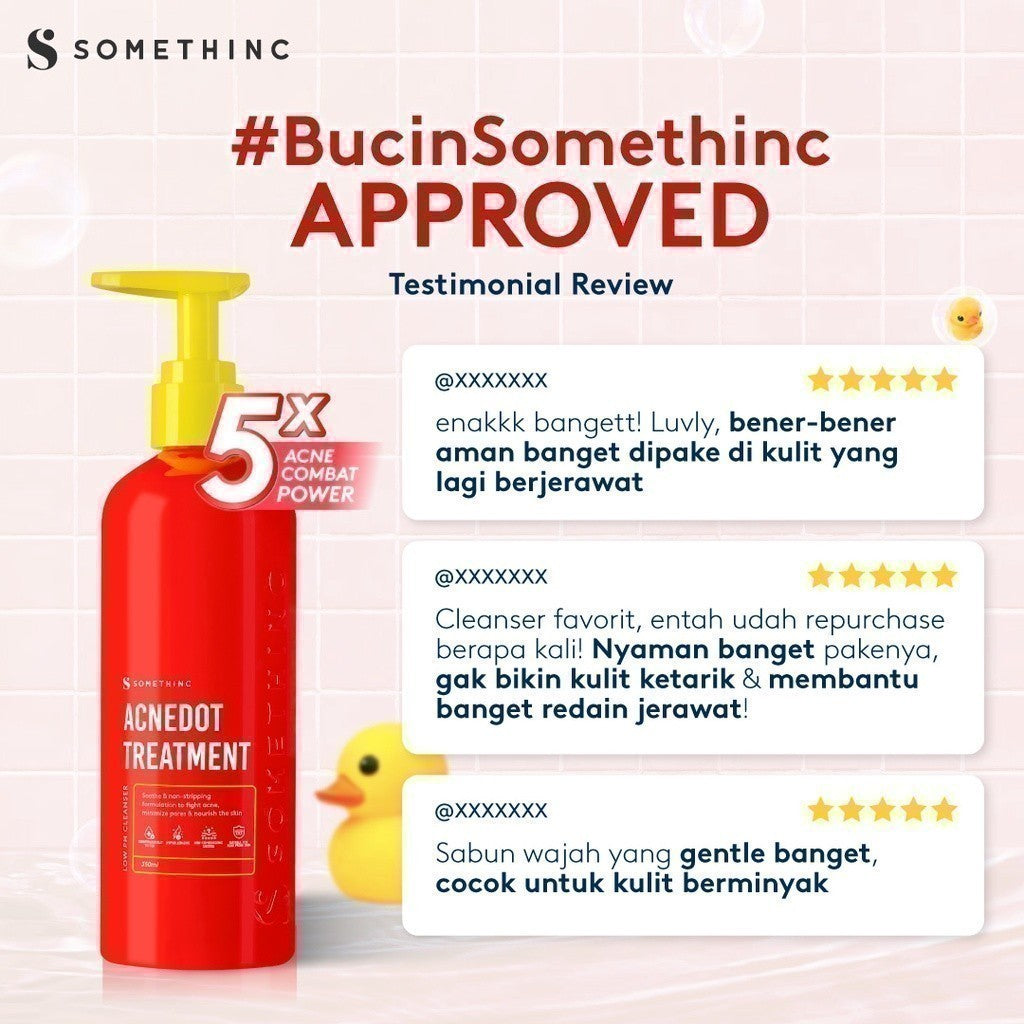 [GRATIS HADIAH] SOMETHINC ACNEDOT Treatment Low pH Cleanser - Sabun Cuci Muka untuk Kulit Jerawat, Berminyak. Non comedogenic Cocok untuk kulit sensitif