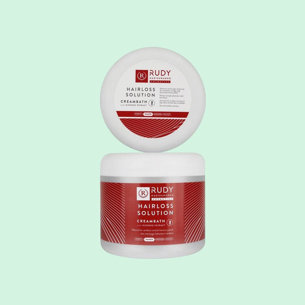 Rudy Hadisuwarno Cosmetics Hairlos Solution Creambath 500gr Pelembab Rambut No Animal Testing