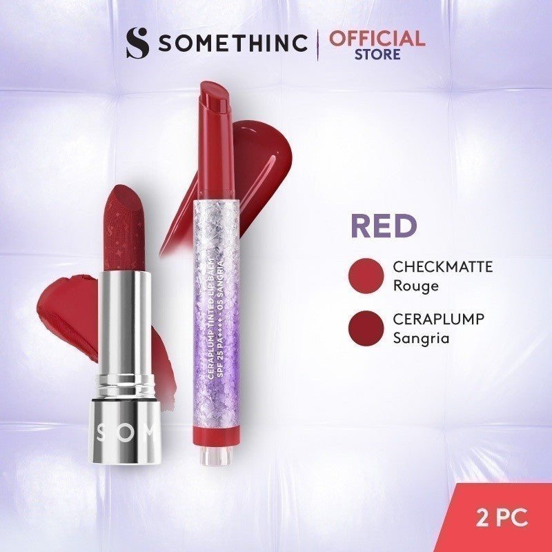 [GRATIS HADIAH] SOMETHINC Ceraplump Tinted Lip Balm SPF25 PA++++ - Warna Untuk Melembabkan & Memperkuat Lip Barrier | Glowy Finish, Untuk Bibir Terlihat Lebih Sehat & Plumpy