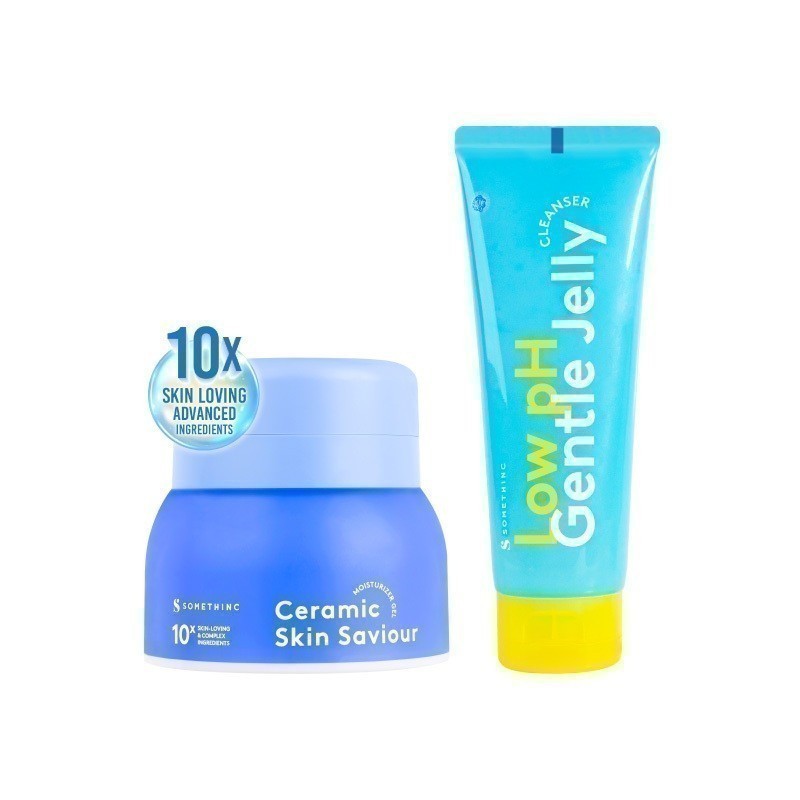 [BUNDLE HEMAT] SOMETHINC Basic Skincare Kit - (Low pH Gentle Jelly Cleanser & Ceramic Skin Saviour Moisturizer Gel)