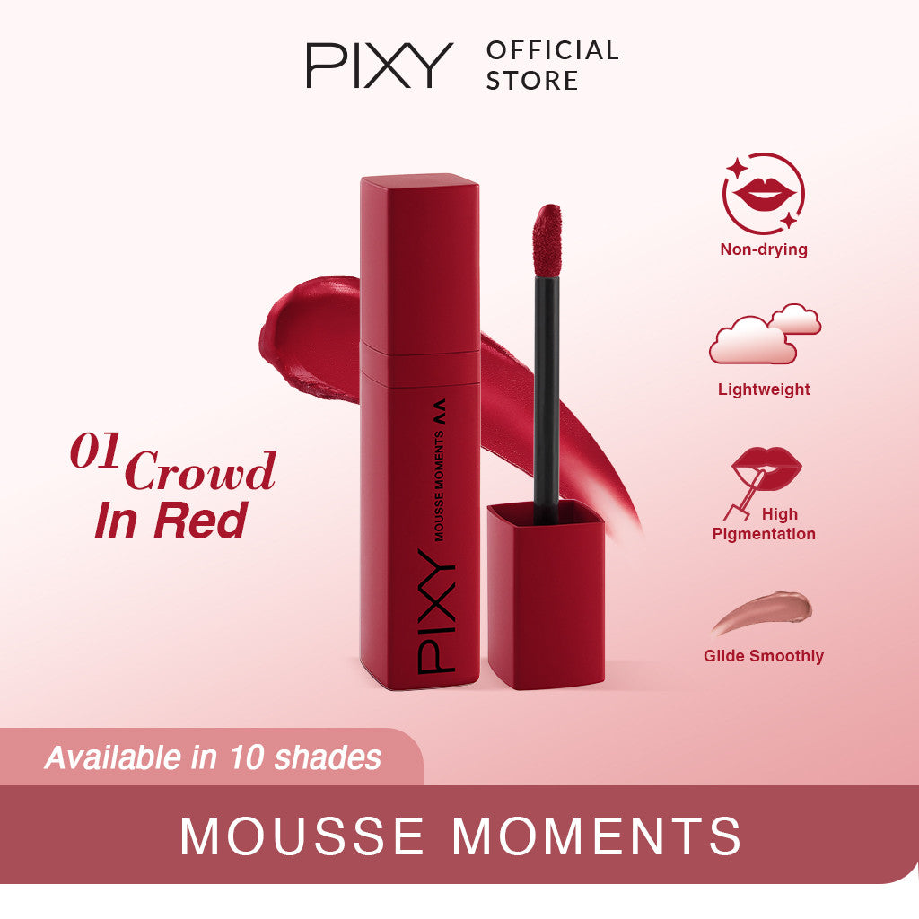 Pixy Mousse Moments 01 Crowd In Red