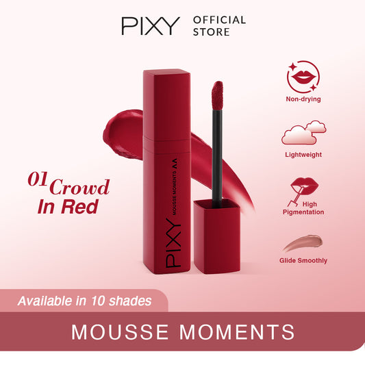 Pixy Mousse Moments 01 Crowd In Red