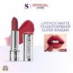 SOMETHINC Checkmatte Transferproof Lipstick - Lipstick Batang Transferproof, Nyaman Dan Tahan Digunakan Hingga 16 Jam | Mampu Menyamarkan Garis Di Bibir, Terasa Ringan, Dan Tidak Lengket, serta Smudgeproof