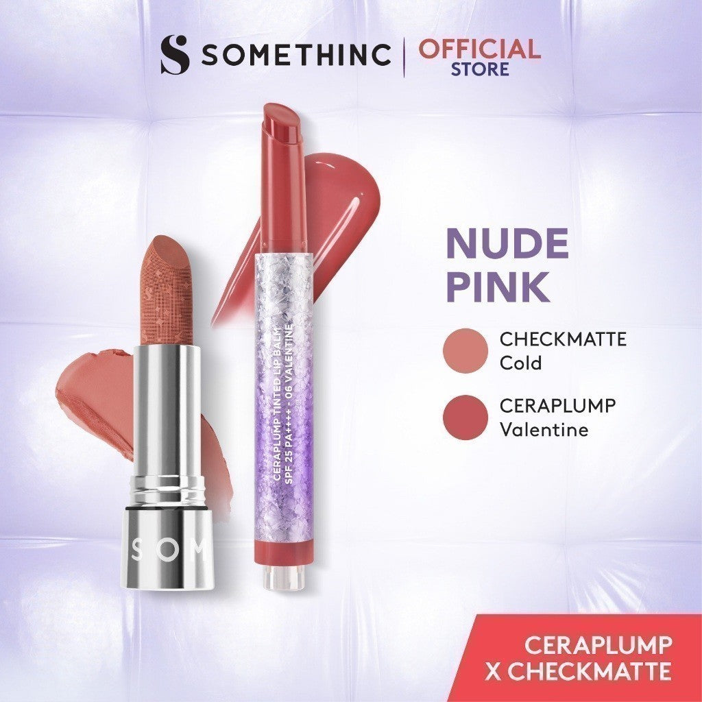 [GRATIS HADIAH] SOMETHINC Ceraplump Tinted Lip Balm SPF25 PA++++ - Warna Untuk Melembabkan & Memperkuat Lip Barrier | Glowy Finish, Untuk Bibir Terlihat Lebih Sehat & Plumpy