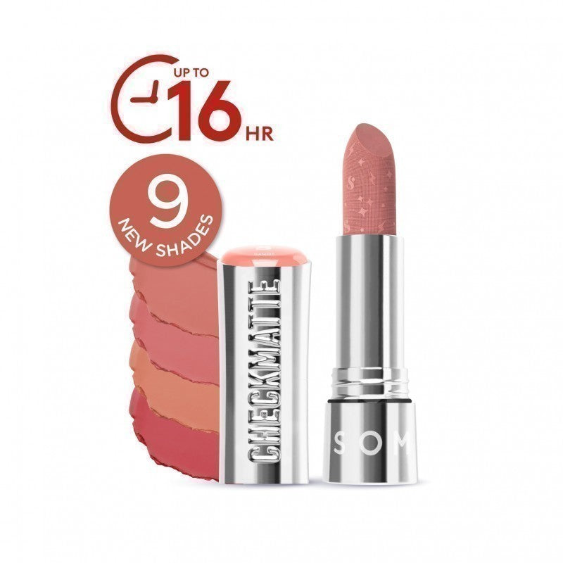 SOMETHINC Checkmatte Transferproof Lipstick - Lipstick Batang Transferproof, Nyaman Dan Tahan Digunakan Hingga 16 Jam | Mampu Menyamarkan Garis Di Bibir, Terasa Ringan, Dan Tidak Lengket, serta Smudgeproof