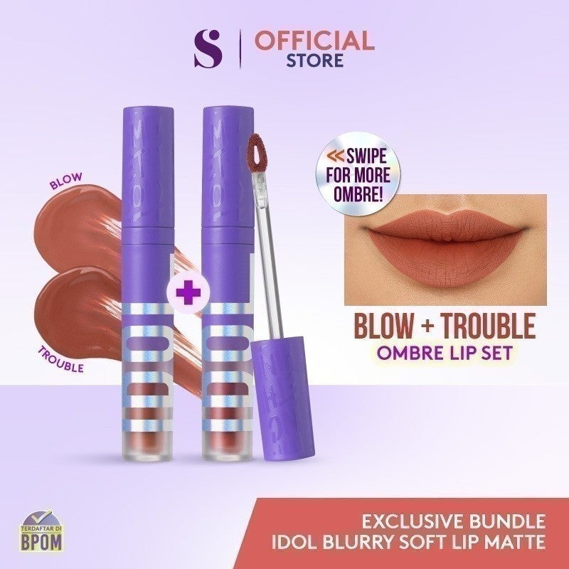 SOMETHINC Idol Blurry Soft Lip Matte - Lip Cream Matte - Lipstik