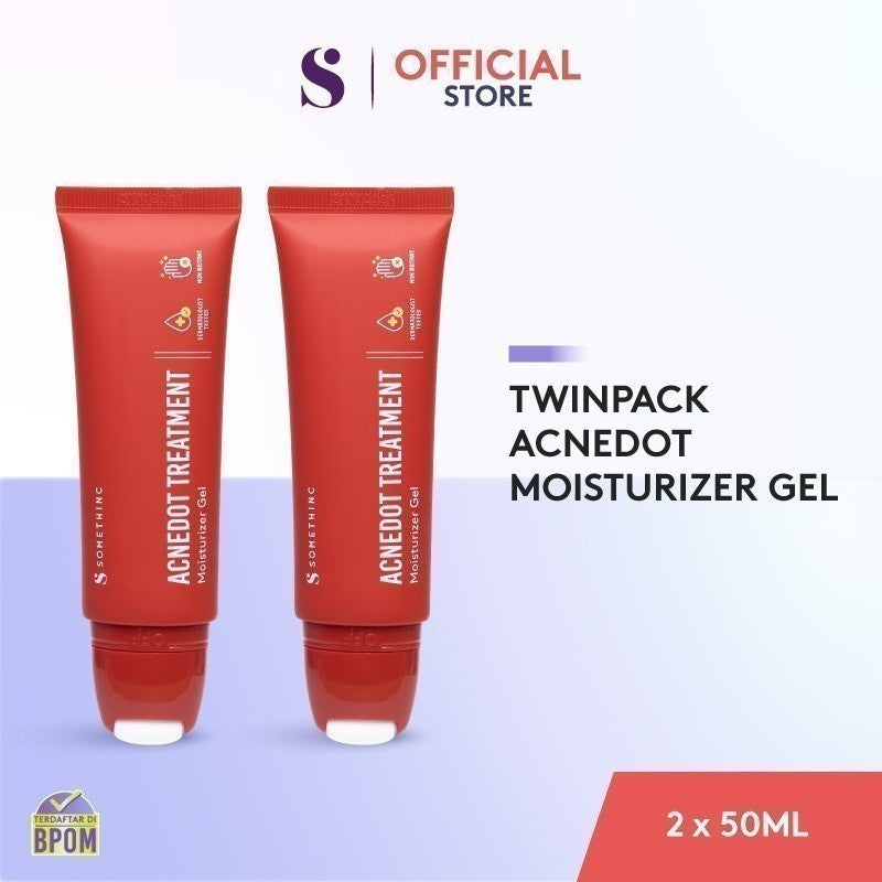 SOMETHINC ACNEDOT Treatment Moisturizer Gel - Krim Pagi dan Malam Kulit Jerawat