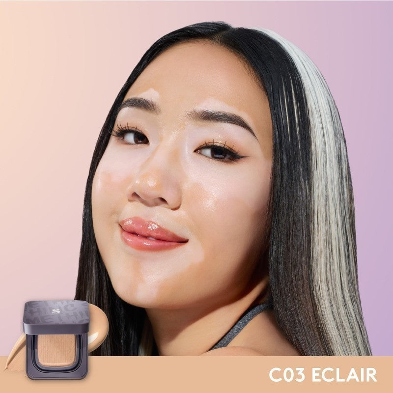 [BEST BUNDLE] SOMETHINC [2 PCS] Perfect Makeup Base Duo - Copy Paste Cushion + Hooman Under Control Loose Powder | Bedak Tabur Super Halus Untuk Menahan Minyak Hingga 16 Jam | Cushion Dengan Healthy Glow Finish, Ringan Di Wajah