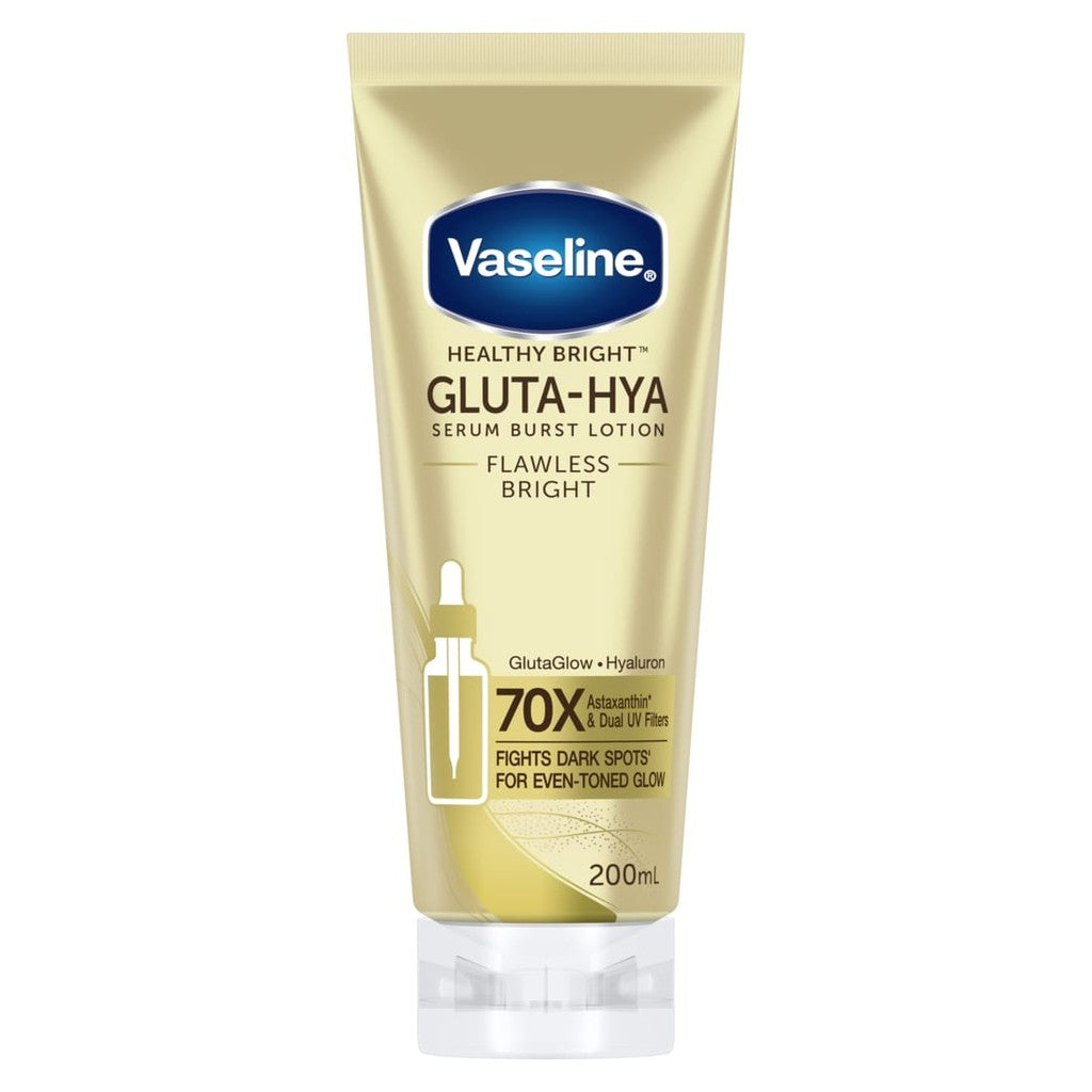VASELINE Gluta-Hya Body Serum Flawless Bright 200 mL x2