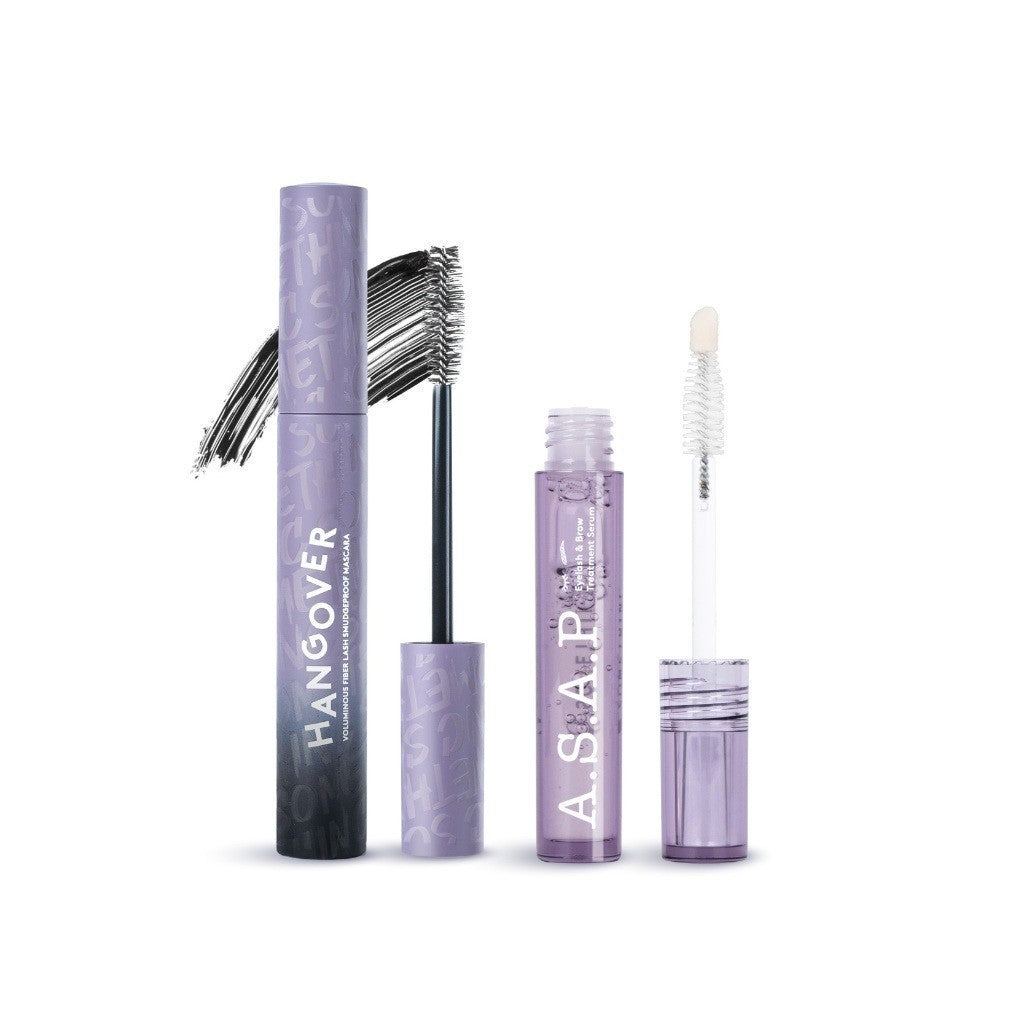 SOMETHINC [2 PCS] The Perfect Lash Kit (Hangover Mascara x ASAP Eyelash Serum) | Waterproof Mascara, Tahan Lama, Dengan Efek Lashlift Instan yangTahan 24 Jam