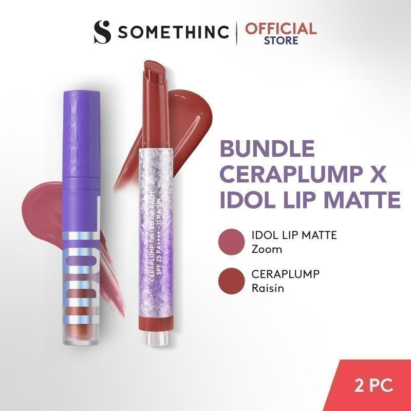 [GRATIS HADIAH] SOMETHINC Ceraplump Tinted Lip Balm SPF25 PA++++ - Warna Untuk Melembabkan & Memperkuat Lip Barrier | Glowy Finish, Untuk Bibir Terlihat Lebih Sehat & Plumpy