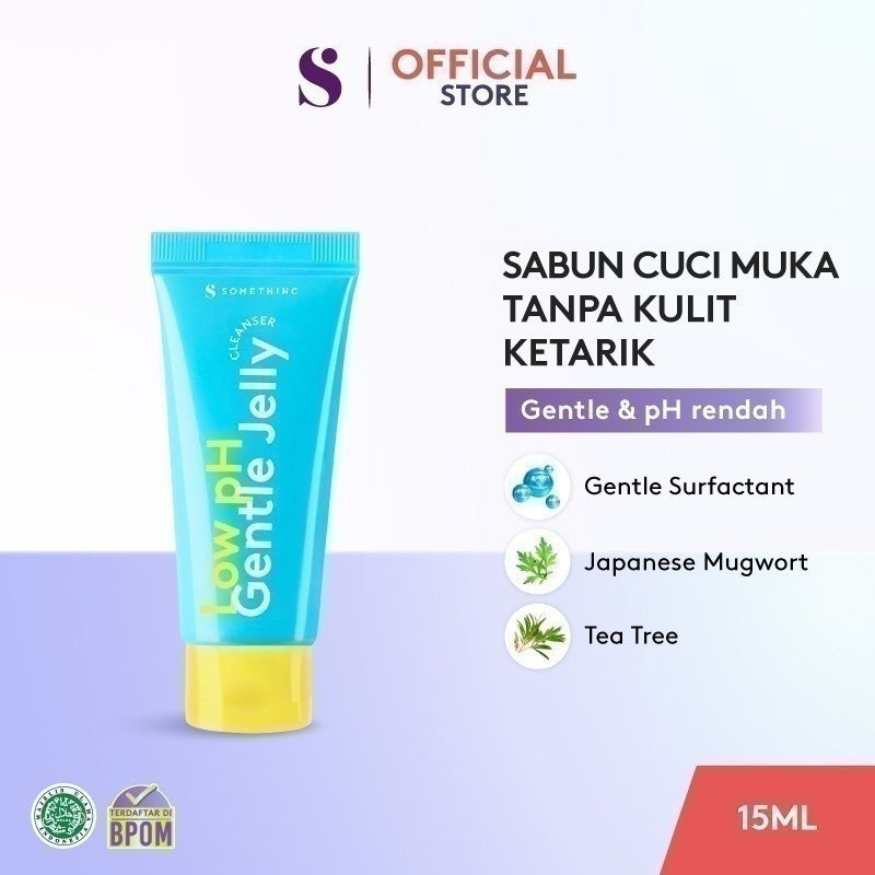 SOMETHINC Low pH Gentle Jelly Cleanser - Sabun Cuci Muka Semua Jenis Kulit, Pembersih Kotoran, Facial Wash Gentle, Kulit Tidak Ketarik, All Skin Type, Low PH sensitive Repair Skin Barrier