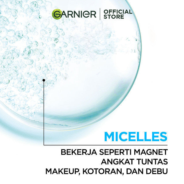 [PAKET HEMAT ISI 3] GARNIER Micellar Water Blue Salicylic Acid 400ml Skincare Cleansing - Skincare Pembersih Wajah & Make up untuk kulit berminyak jerawat Micellar Cleansing Water