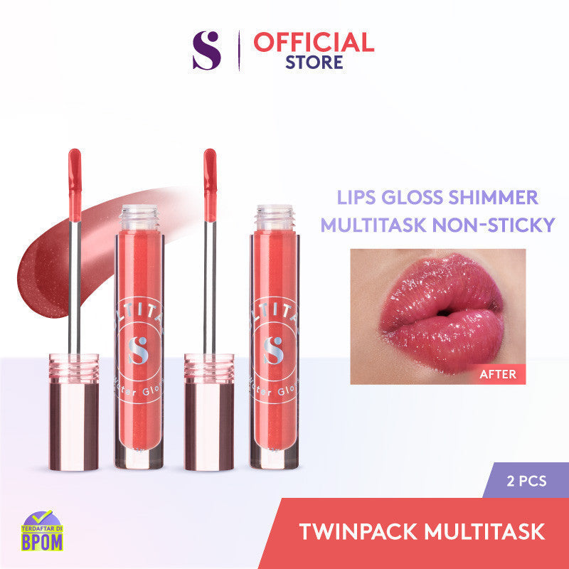 SOMETHINC [BELI 2 PCS LEBIH HEMAT]  Makeup Best Seller Product Twin Pack Kit - Hangover Mascara - Forever Stay Eyeliner - Refill Cushion - Multitask Water Gloss | Waterproof Mascara, Tahan Lama, Dengan Efek Lashlift Instan yangTahan 24 Jam