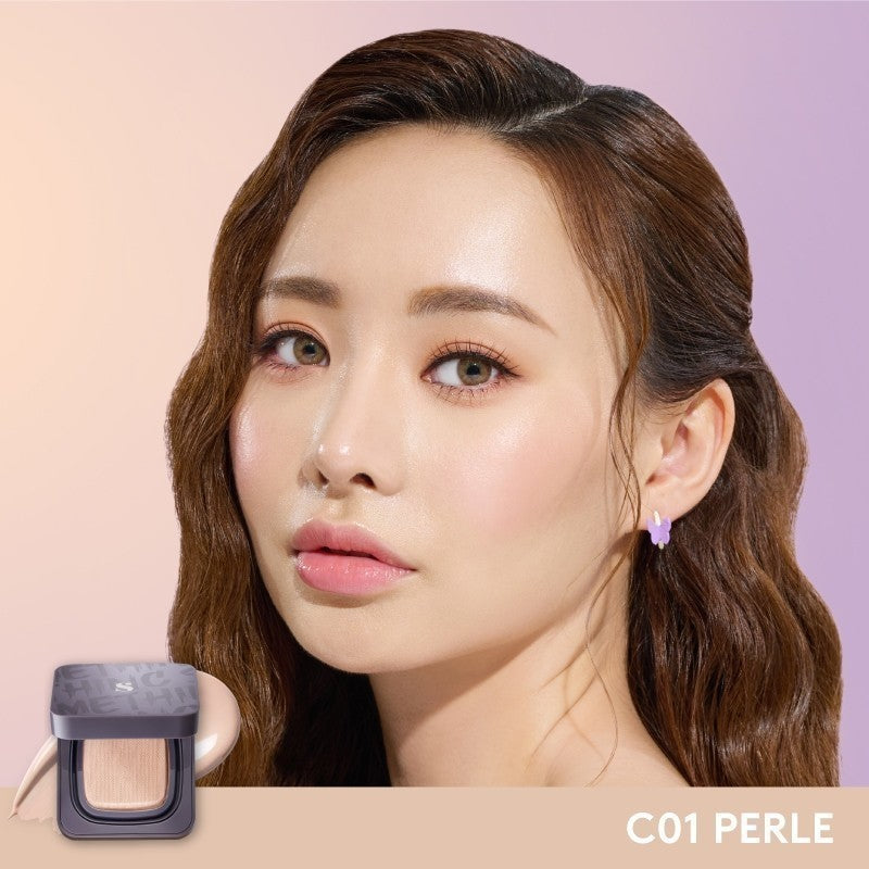 [BEST BUNDLE] SOMETHINC [2 PCS] Perfect Makeup Base Duo - Copy Paste Cushion + Hooman Under Control Loose Powder | Bedak Tabur Super Halus Untuk Menahan Minyak Hingga 16 Jam | Cushion Dengan Healthy Glow Finish, Ringan Di Wajah