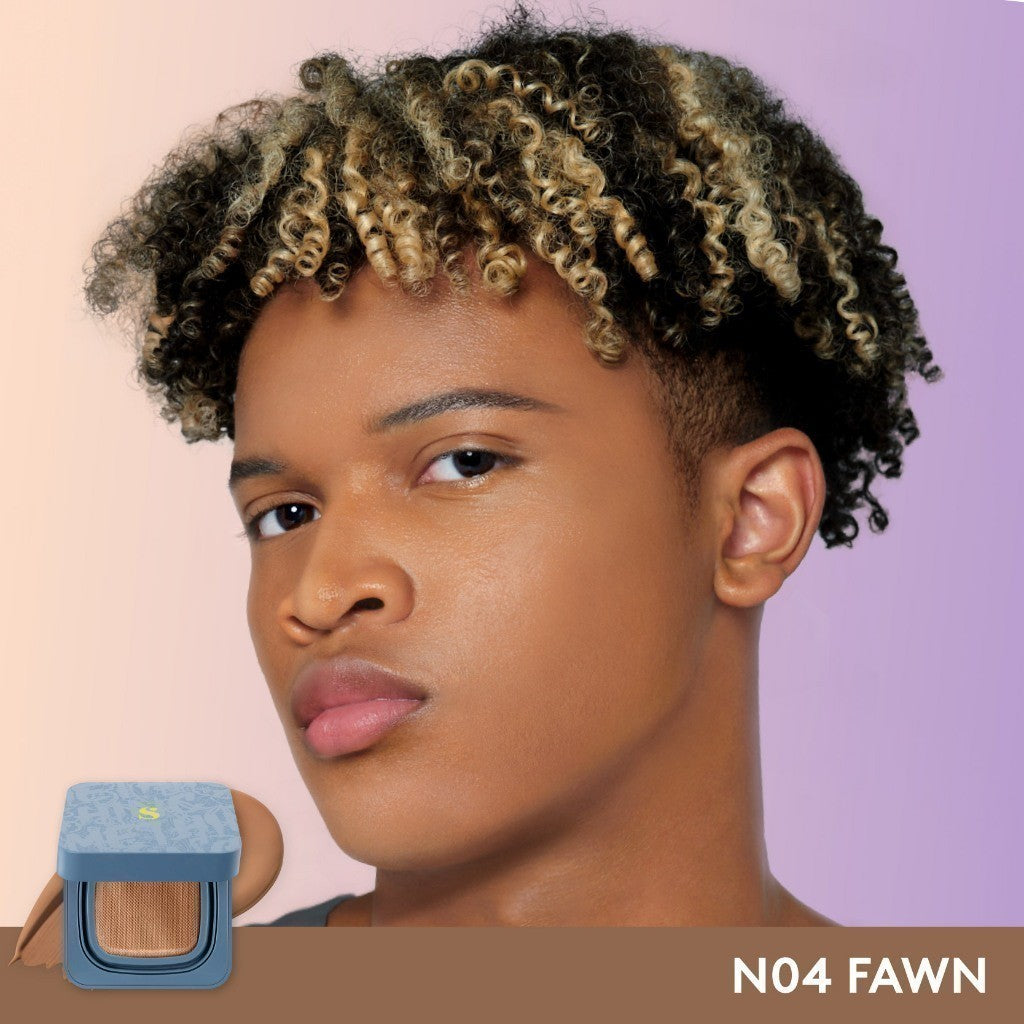 SOMETHINC HOOMAN Breathable Cushion Cover SPF 35 PA++++ - Cushion Dengan Skin Matte Finish Anti Greasy, Anti Cakey, Dan Anti Cracking | Mampu Menyamarkan Pori, Meratakan Warna Kulit, Ringan Digunakan Di Wajah, Memproteksi Kulit Dari Sinar Matahari