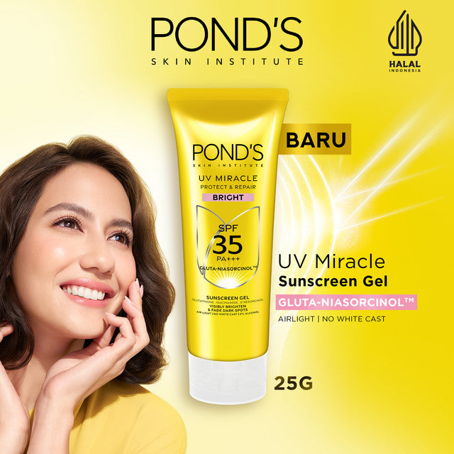 [NEW LAUNCH] PONDS UV MIRACLE BRIGHT SPF 35 25G TRIPLEPACK