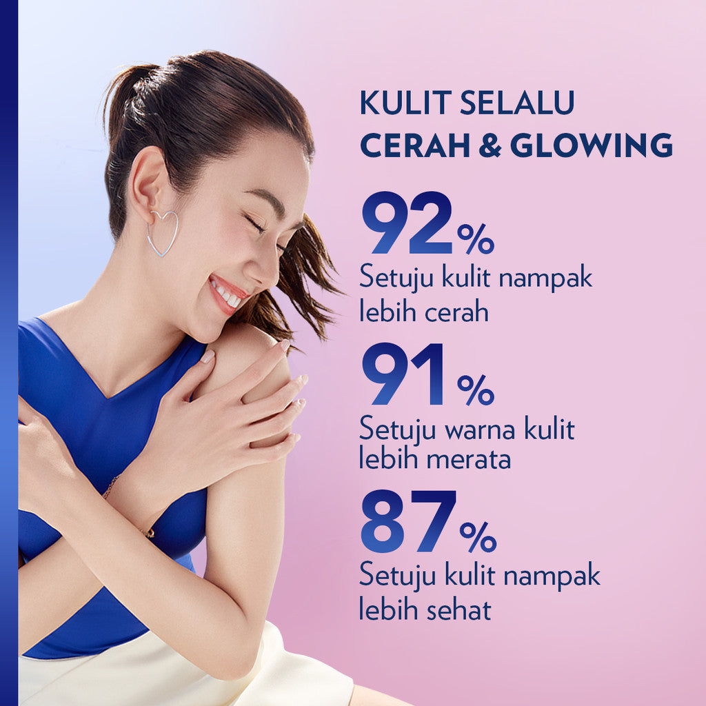 VASELINE Gluta-Hya Body Serum Flawless Bright 200 mL x2