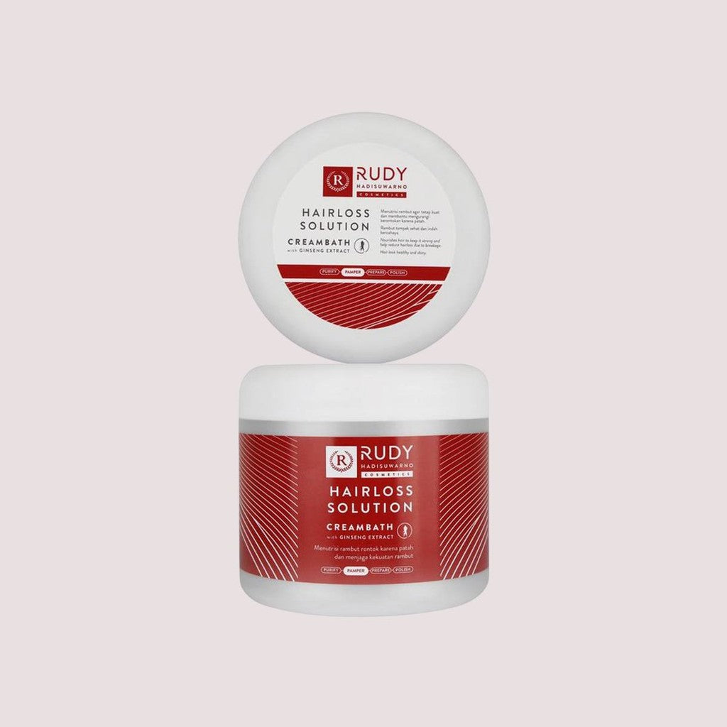 Rudy Hadisuwarno Cosmetics Hairlos Solution Creambath 500gr Hair Treatment Pelembab Rambut