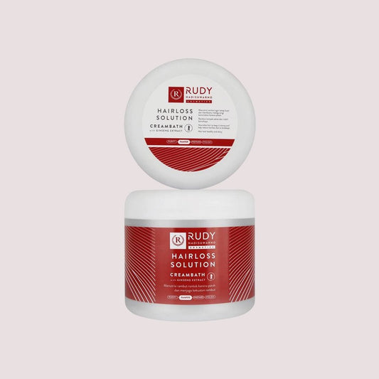 Rudy Hadisuwarno Cosmetics Hairlos Solution Creambath 500gr Hair Treatment Pelembab Rambut