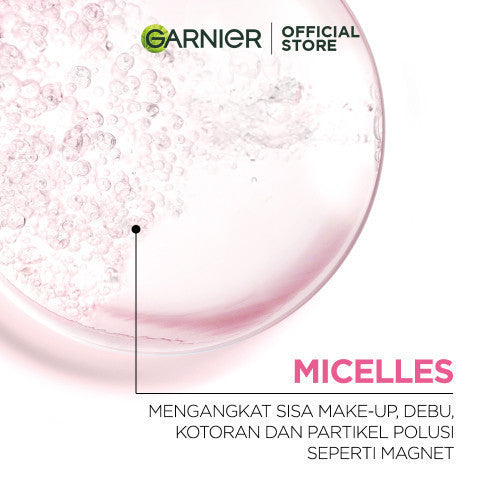 [PAKET HEMAT ISI 3] GARNIER Micellar Water Pink 400ml Skincare Cleansing - Pembersih Wajah & Make up Pink Blue Oil Vitamin C Rose Peeling Exfoliating Skincare Cleansing