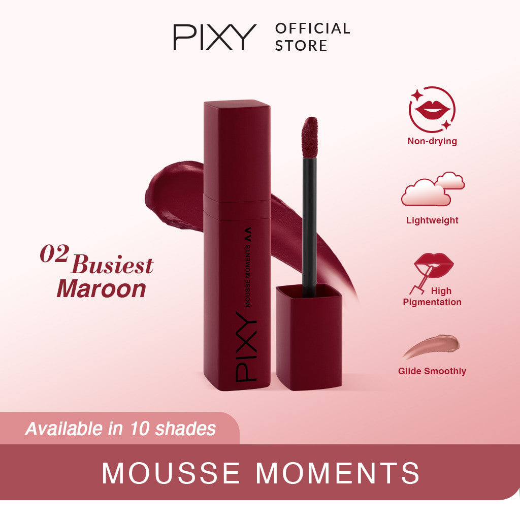 Pixy Mousse Moments 02 Busiest Maroon