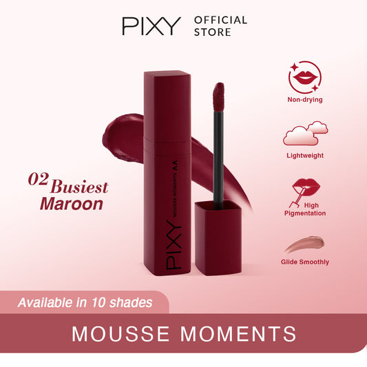Pixy Mousse Moments 02 Busiest Maroon