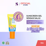 [In Vivo & In Vitro Certified] [TASYA FARASYA APPROVED] SOMETHINC Holyshield! UV Watery Sunscreen Gel SPF 50+ PA++++ - Physical Sunscreen, Sunscreen untuk Kulit Berminnyak, Mudah Menyerap, No Whitecast & Tidak Lengket