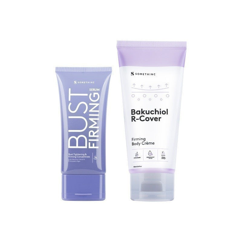 SOMETHINC [2 PCS] Body Firming Kit (Bakuchiol R-Cover Firming Body Crème & BUST Firming Serum)