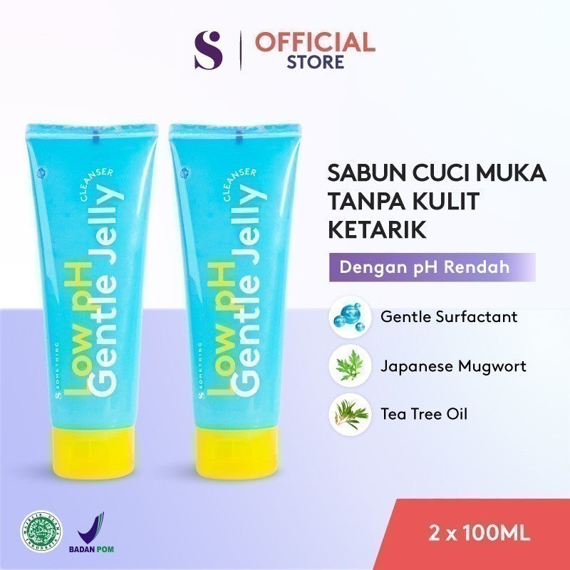 SOMETHINC Low pH Gentle Jelly Cleanser - Sabun Cuci Muka Semua Jenis Kulit, Pembersih Kotoran, Facial Wash Gentle, Kulit Tidak Ketarik, All Skin Type, Low PH sensitive Repair Skin Barrier