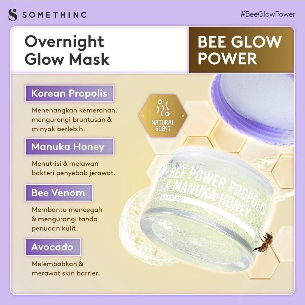 SOMETHINC Bee Power Propolis & Manuka Honey Sleeping Mask