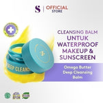 SOMETHINC Omega Butter Deep Cleansing Balm  - Balm Pembersih Makeup Waterproof, Non comedogenic, Tidak Merusak Skin Barrier, Cocok untuk kulit sensitif