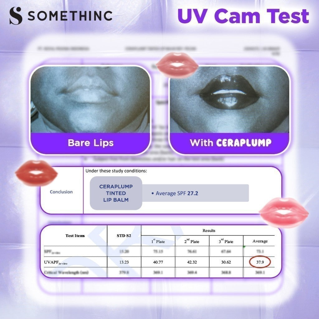 [GRATIS HADIAH] SOMETHINC Ceraplump Tinted Lip Balm SPF25 PA++++ - Warna Untuk Melembabkan & Memperkuat Lip Barrier | Glowy Finish, Untuk Bibir Terlihat Lebih Sehat & Plumpy