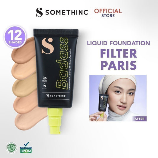 SOMETHINC BADASS Breathable Full Coverage 12HR Serum Foundation - Tahan Hingga 12 Jam - Non Comedogenic