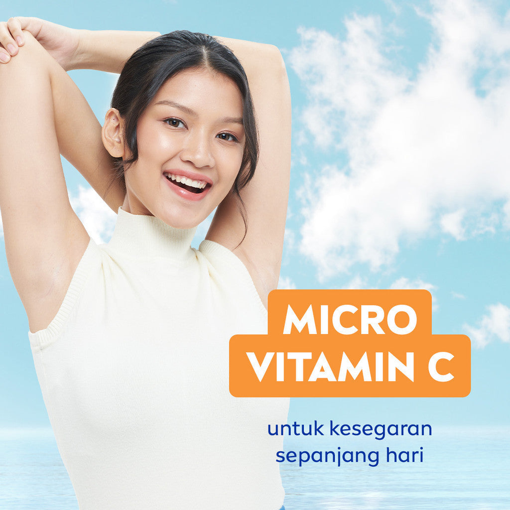 NIVEA Deodorant Roll On Brightening Anti Bacterial 50ml - Deodoran wanita hijab antiperspirant dan anti bakteri tahan bau keringat badan dengan wangi segar tahan lama seharian - Micro Vitamin C, 0% alkohol cocok untuk semua jenis kulit