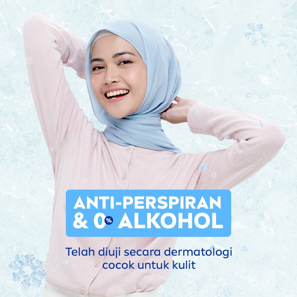 NIVEA Deodorant Roll On Brightening Hijab Cool 50ml - Deodoran wanita hijab halal mencerahkan brightening kulit ketiak tahan keringat bau badan sensasi dingin instant wangi segar tahan lama seharian - Antiperspiran, Ekstrak Mint, Halal