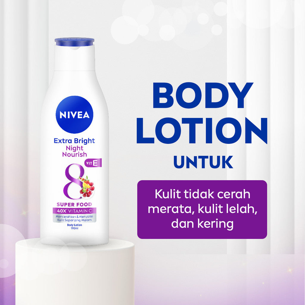 NIVEA Body Night Care - Night Nourish Vit E Body Serum & Body Lotion