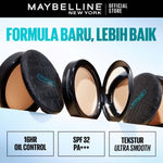 MAYBELLINE OFFICIAL Fit Me Matte + Poreless 16 Jam Oil Control Compact Powder SPF 32 PA+++ Make Up Bedak Padat bebas minyak tahan 16 Jam bedak tabur Makeup Cushion Foundation Bedak Padat Concealer BB Cream Foundation Waterproof Skin Tint Fondation